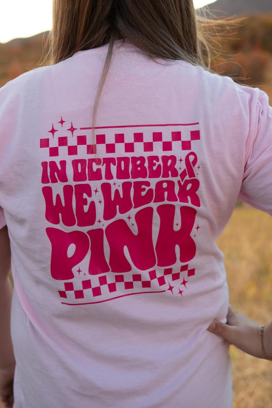 In October We Wear Pink Shirt