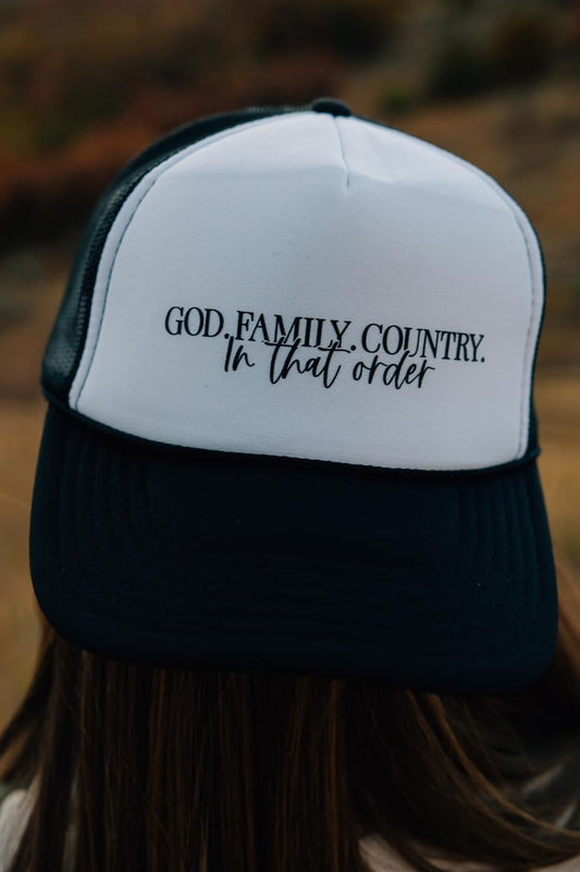 In That Order Trucker Hat